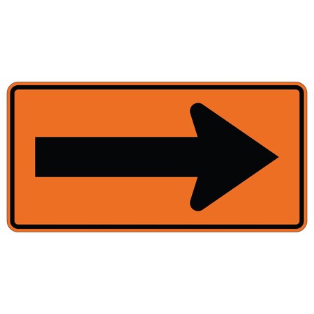 Sign Solutions Usa 24 in Height, 48 in Width, Aluminum, Horizontal Rectangle DUS08HOR4824W1-6R